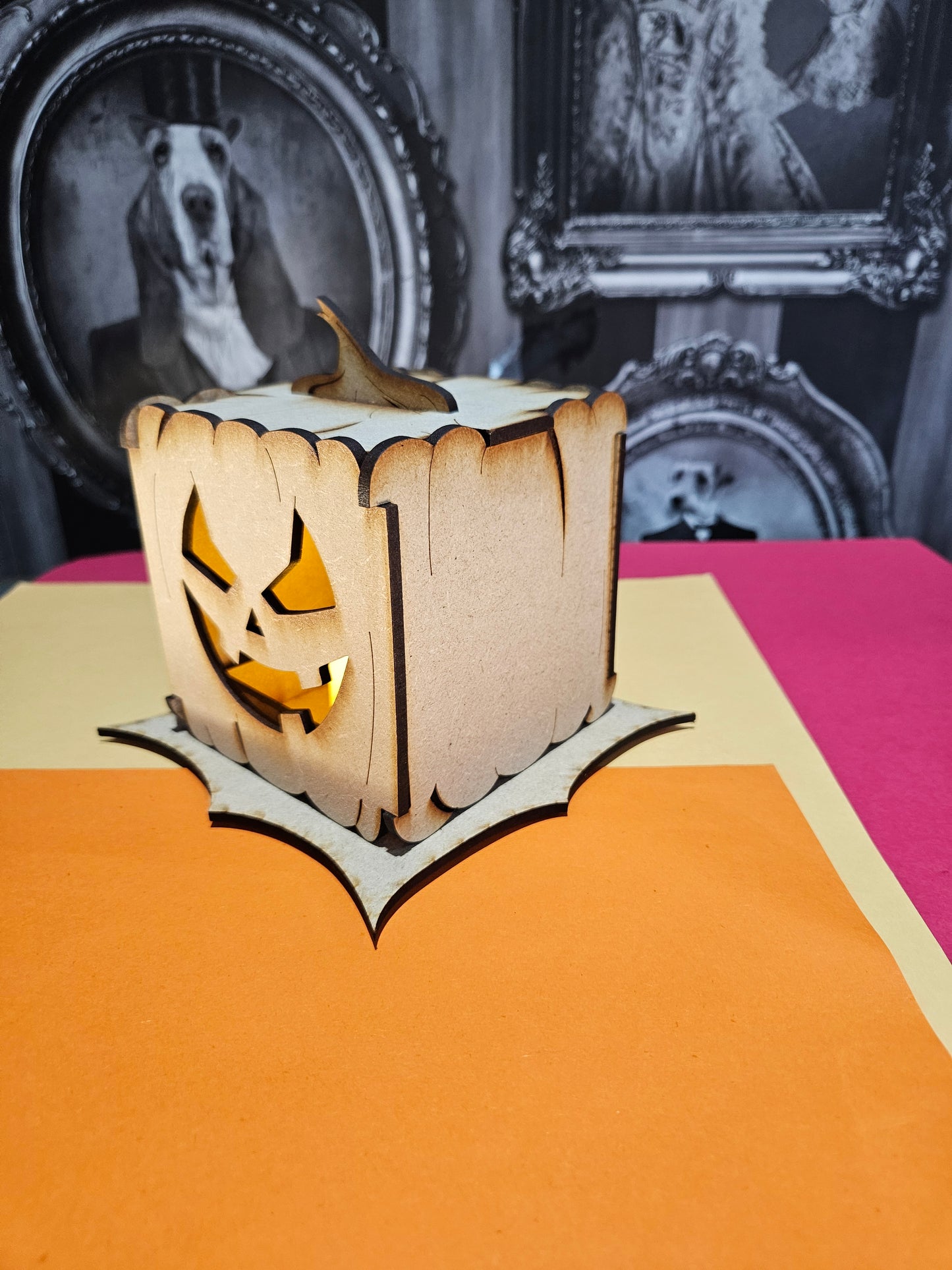 Square Pumpkin Lantern